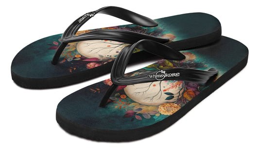 Crystal Ball Bouquet Flip Flops