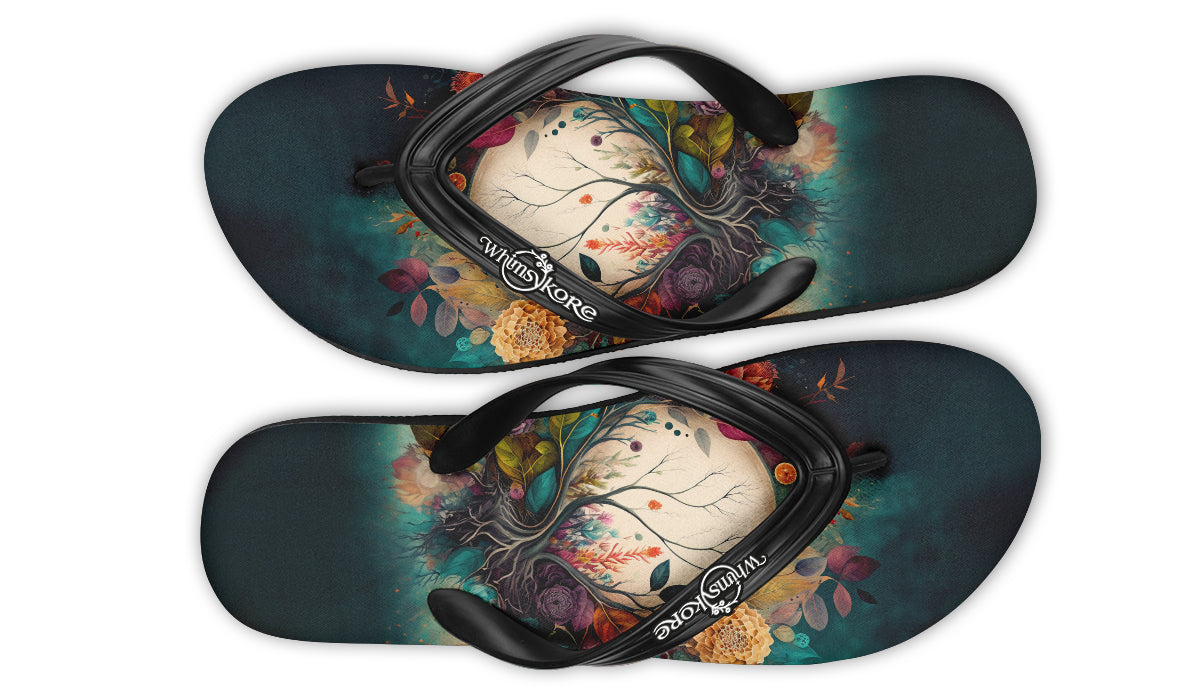 Crystal Ball Bouquet Flip Flops