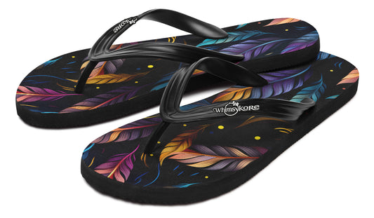 Feathers Flip Flops