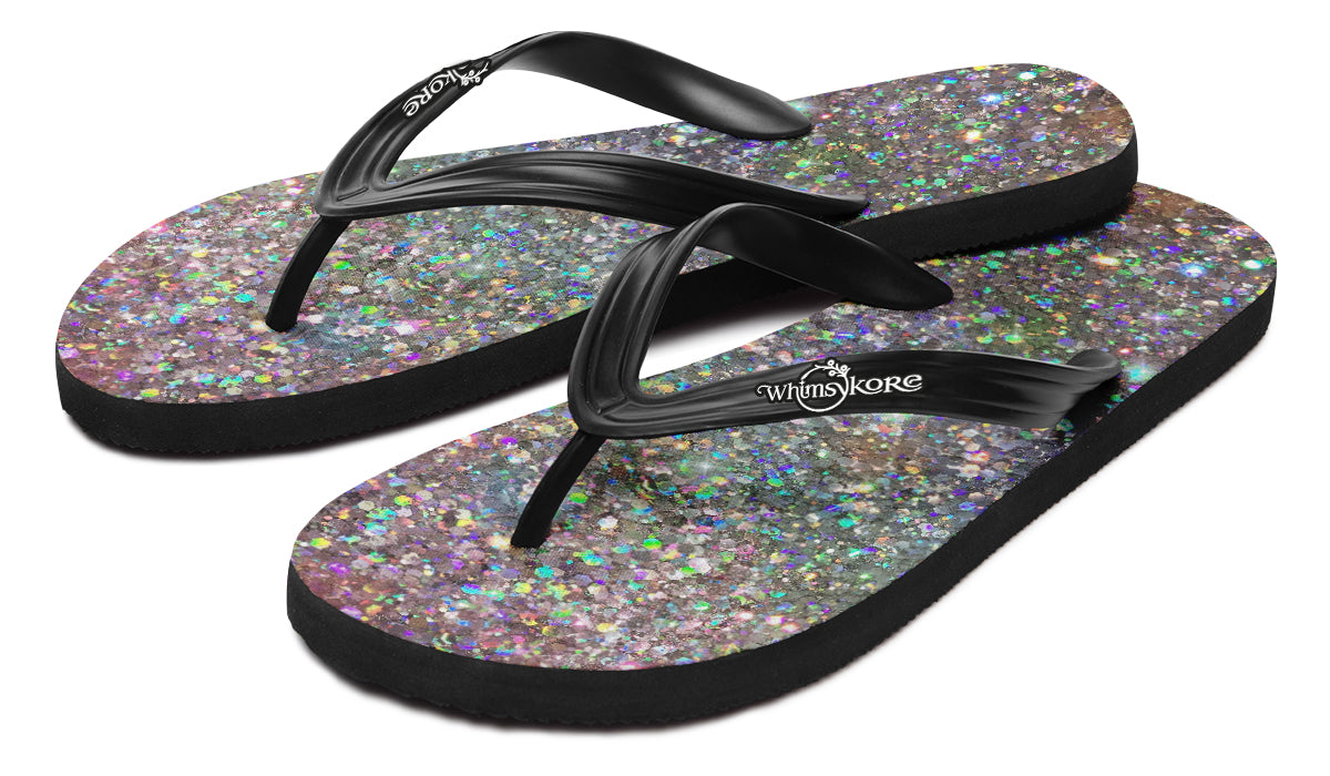 Glitterbomb Flip Flops