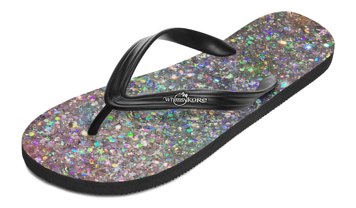 Glitterbomb Flip Flops