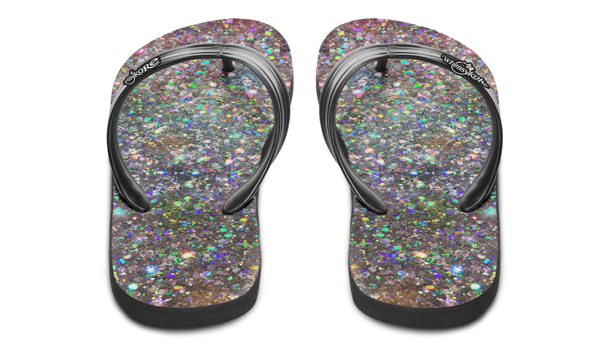 Glitterbomb Flip Flops