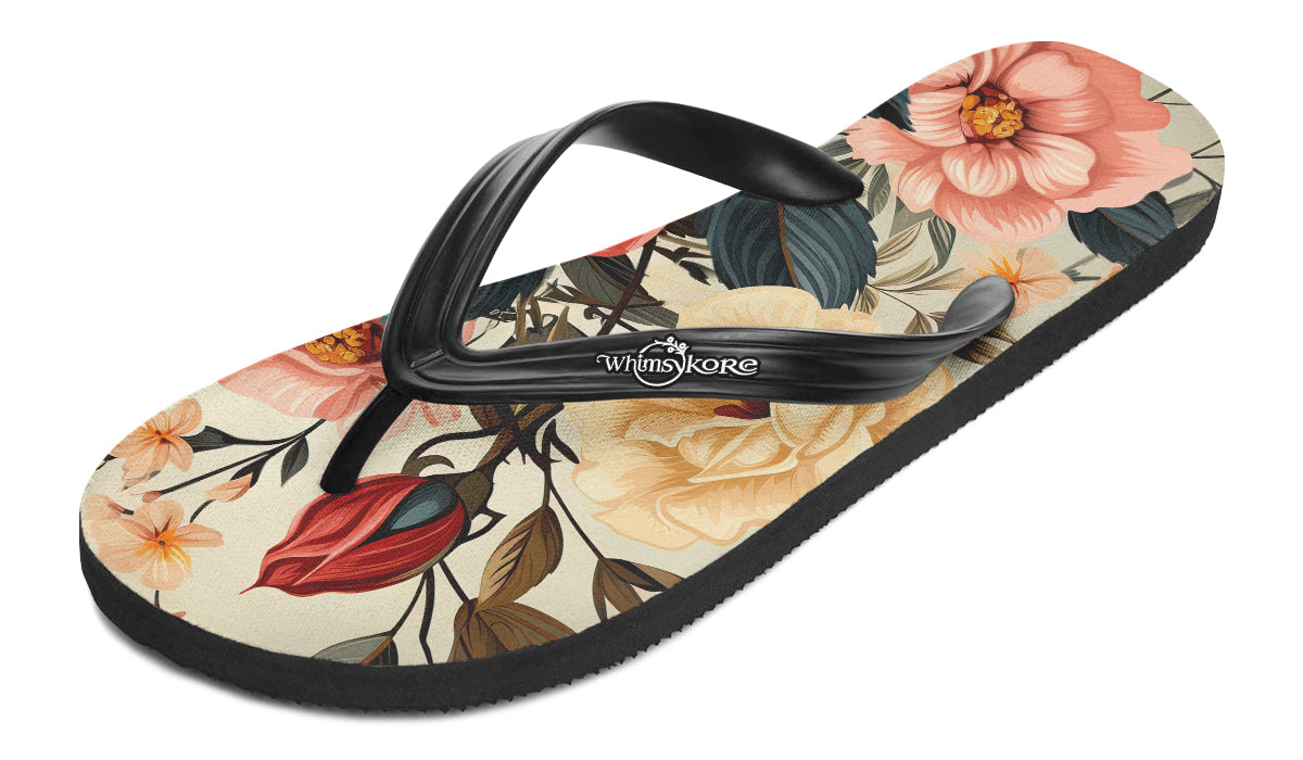 Roses Flip Flops