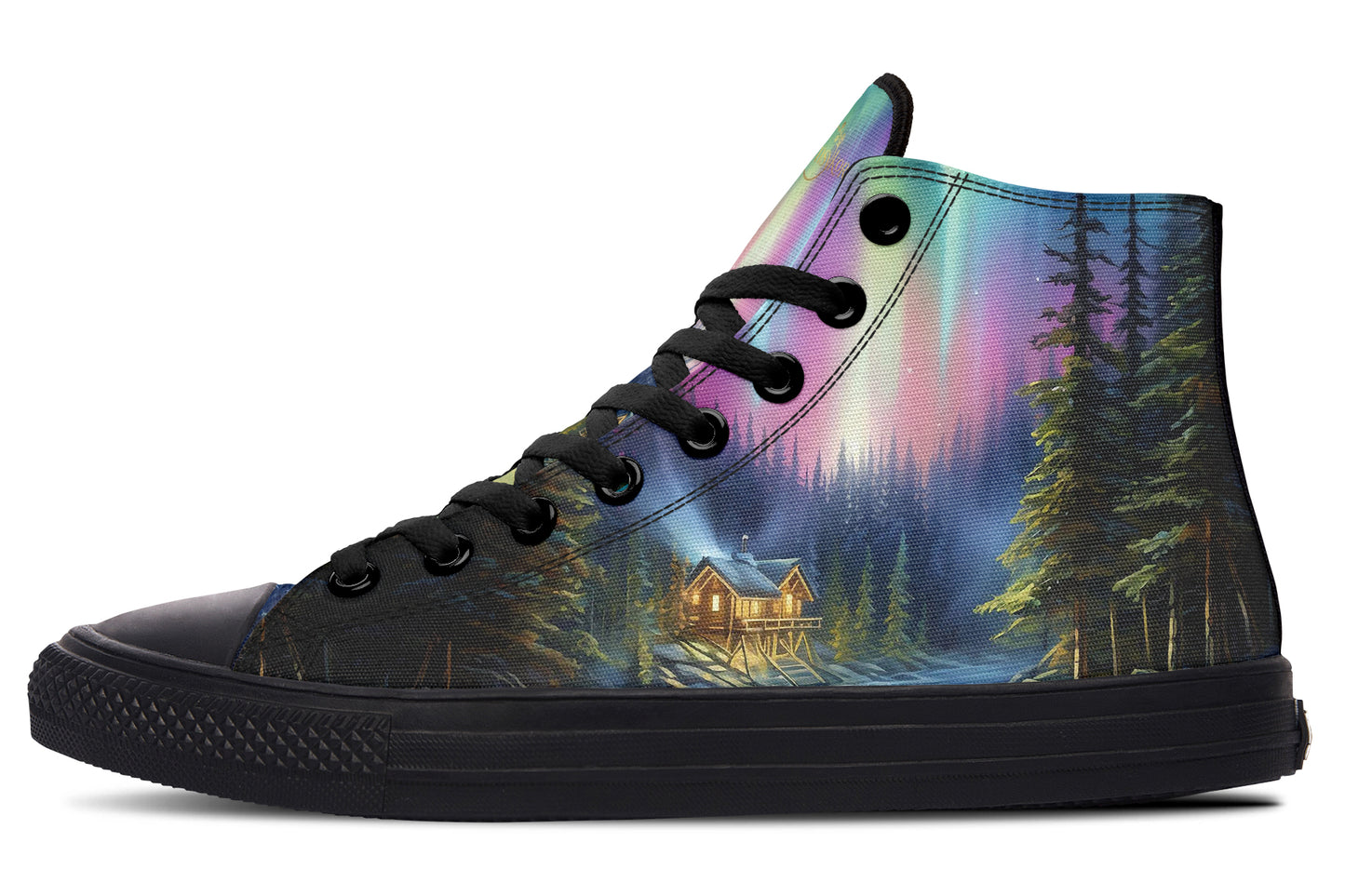 Aurora Borealis High Tops