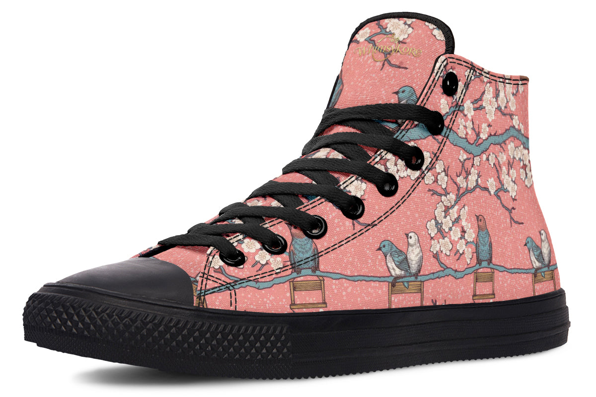 Birds And Blossoms High Tops