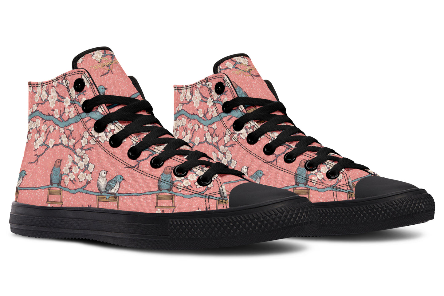 Birds And Blossoms High Tops