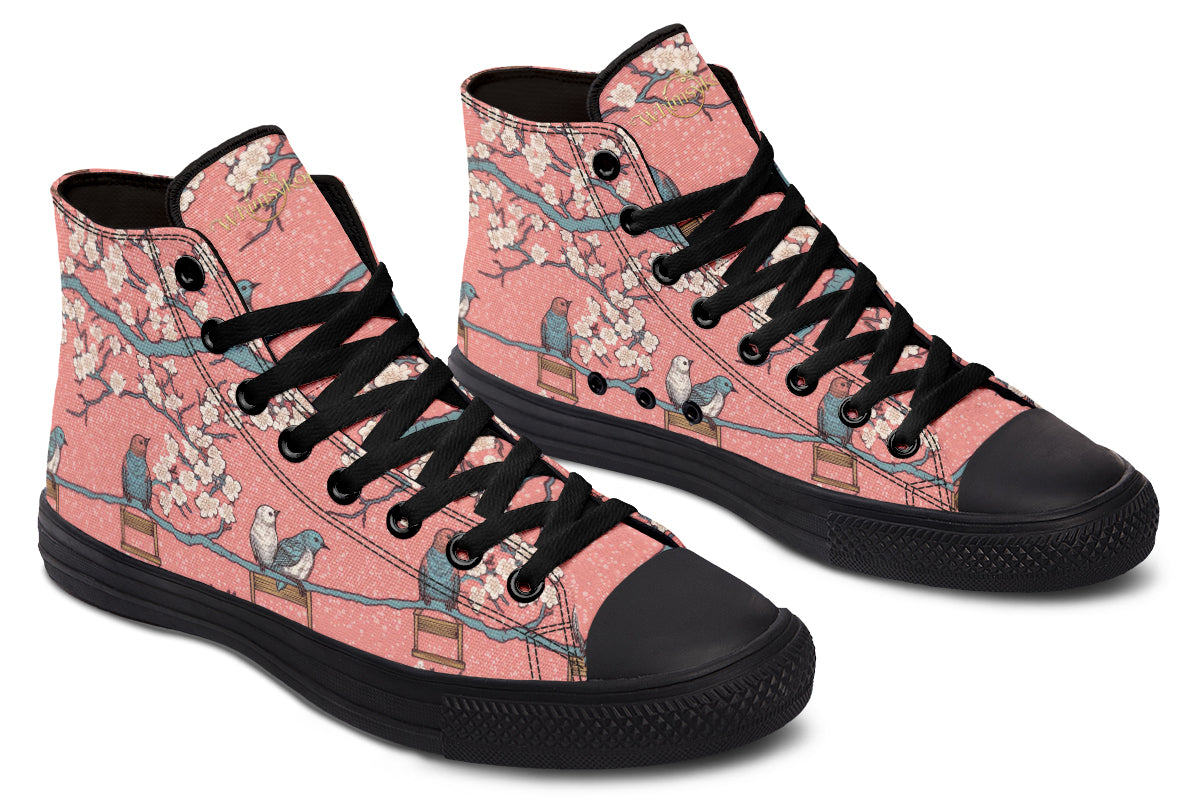 Birds And Blossoms High Tops