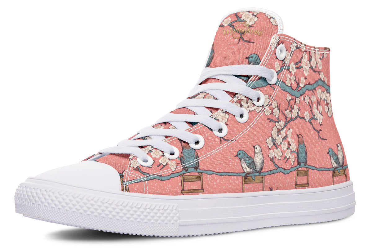 Birds And Blossoms High Tops