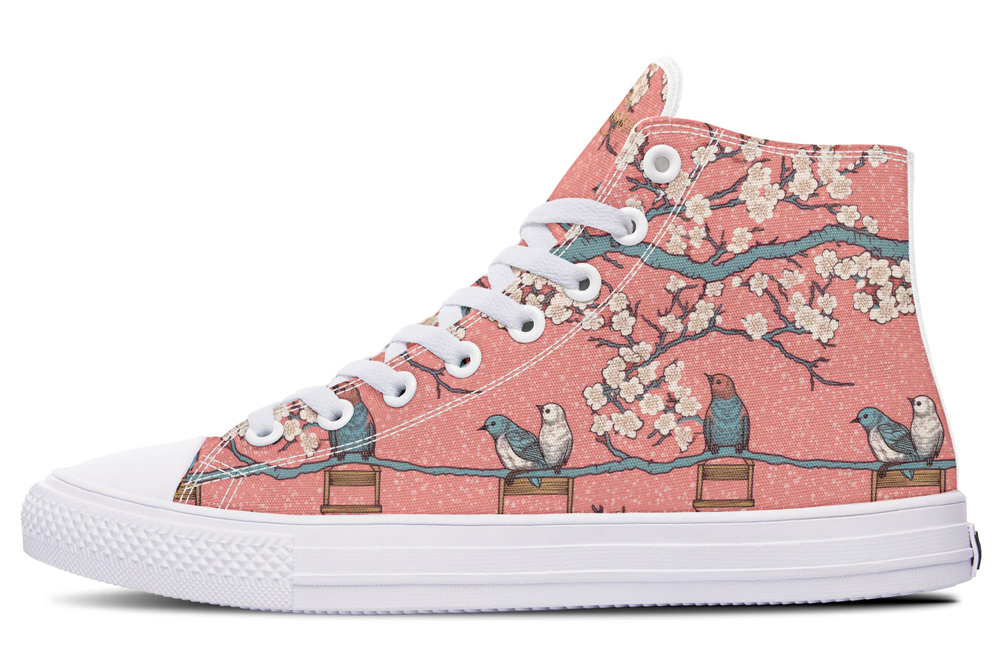 Birds And Blossoms High Tops