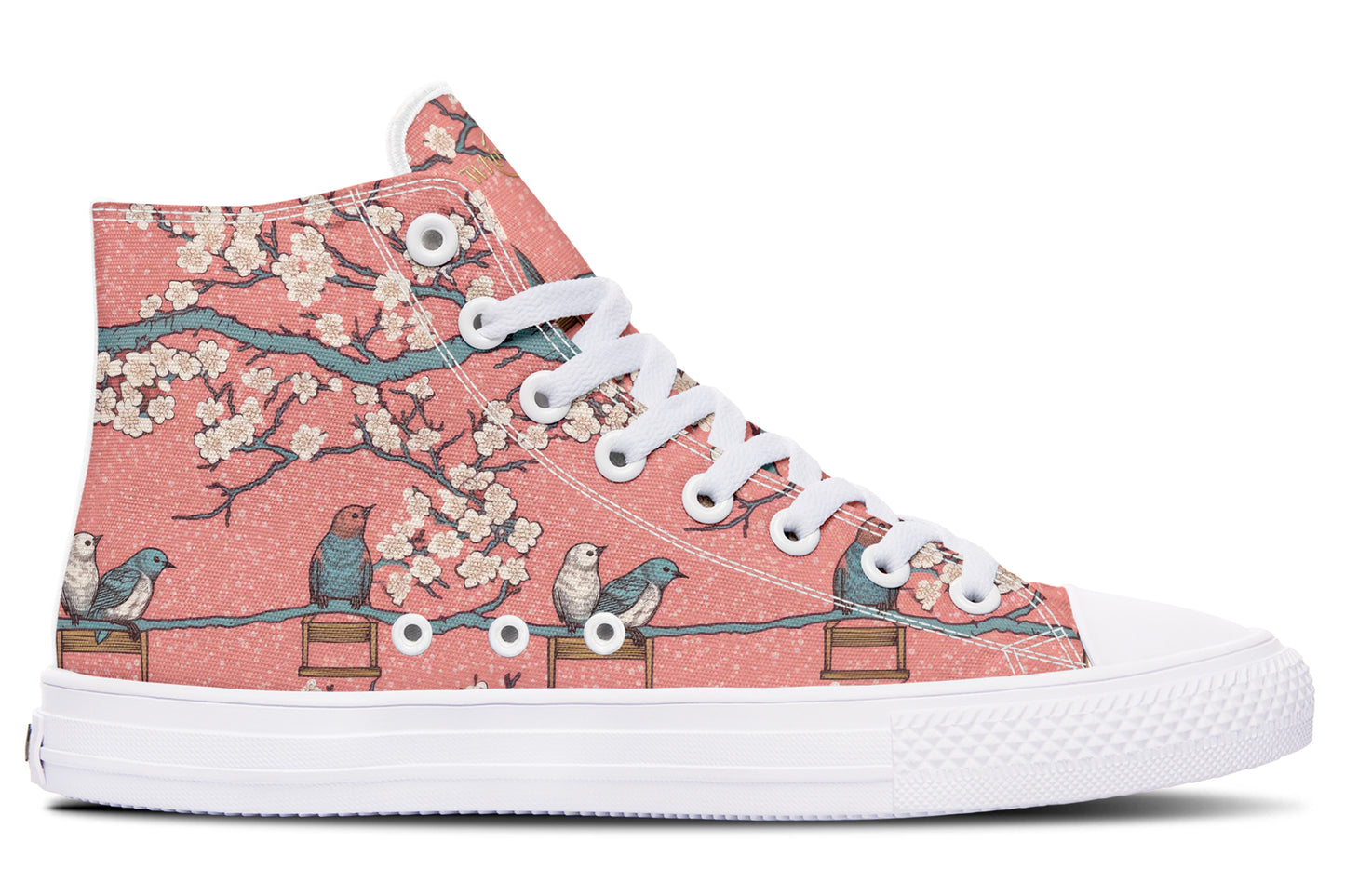 Birds And Blossoms High Tops