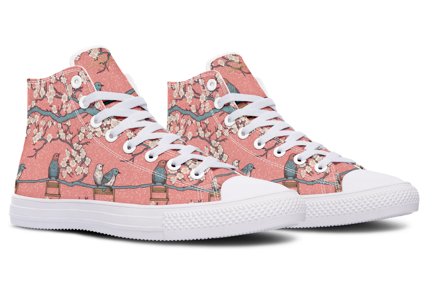 Birds And Blossoms High Tops