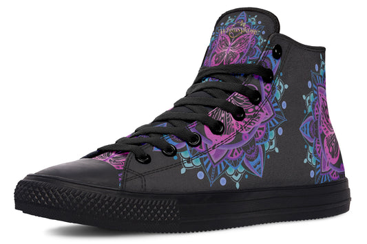 Butterfly Mandala High Tops
