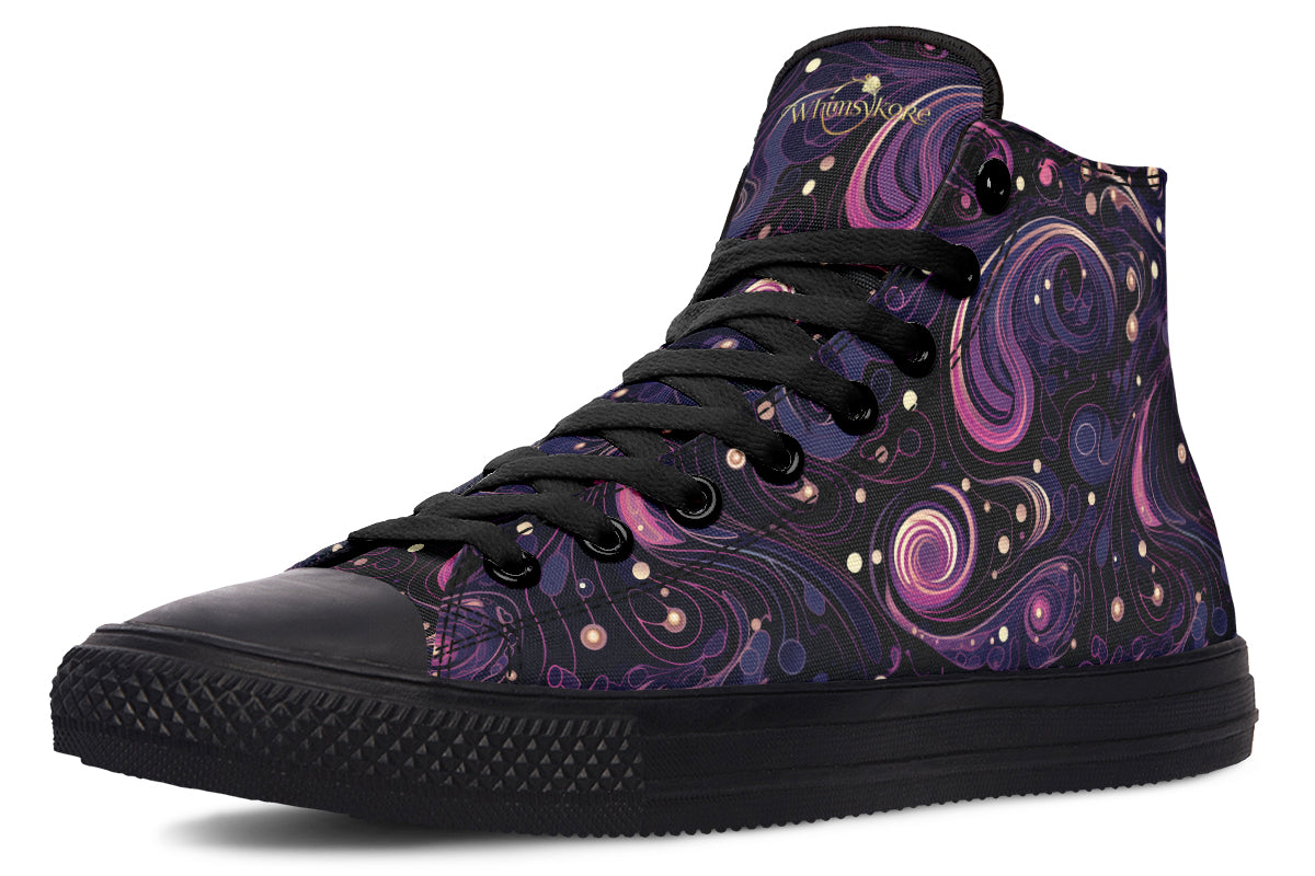 Purple Swirls High Tops