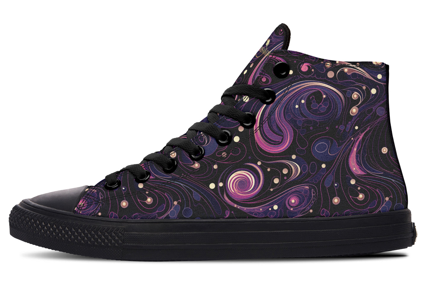 Purple Swirls High Tops