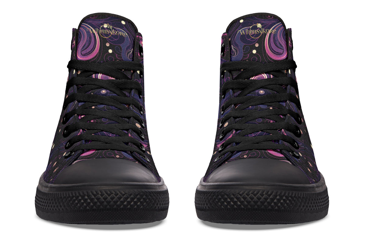 Purple Swirls High Tops