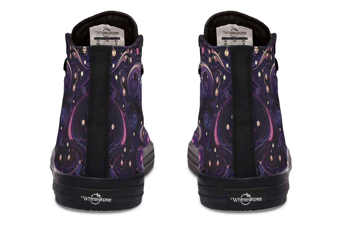 Purple Swirls High Tops