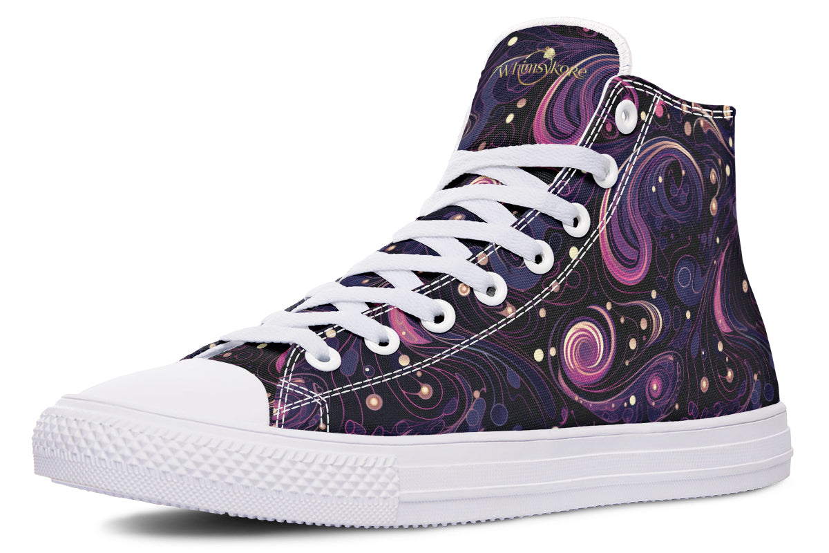 Purple Swirls High Tops