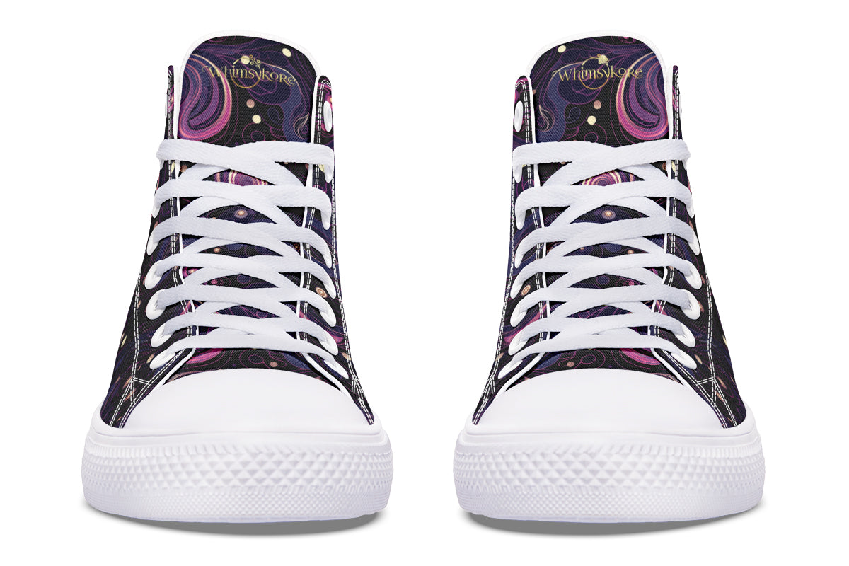 Purple Swirls High Tops