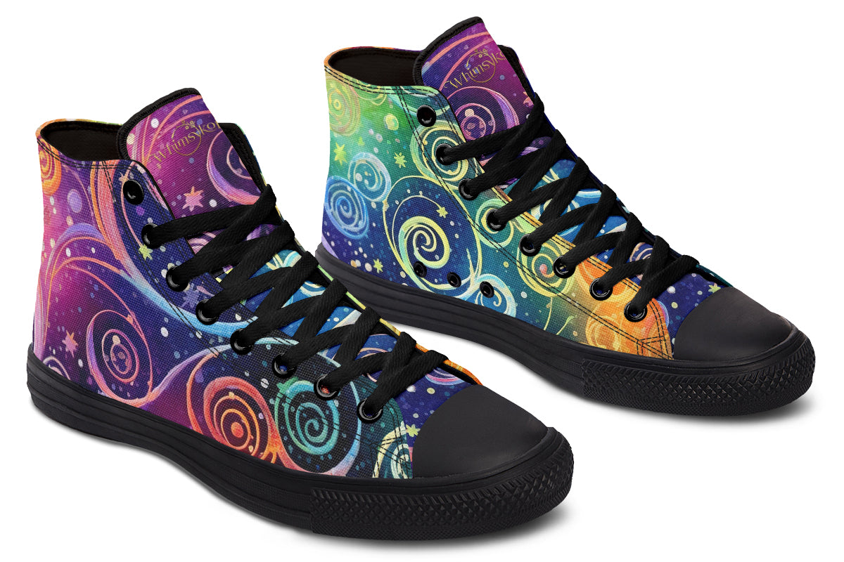 Rainbow Night High Tops