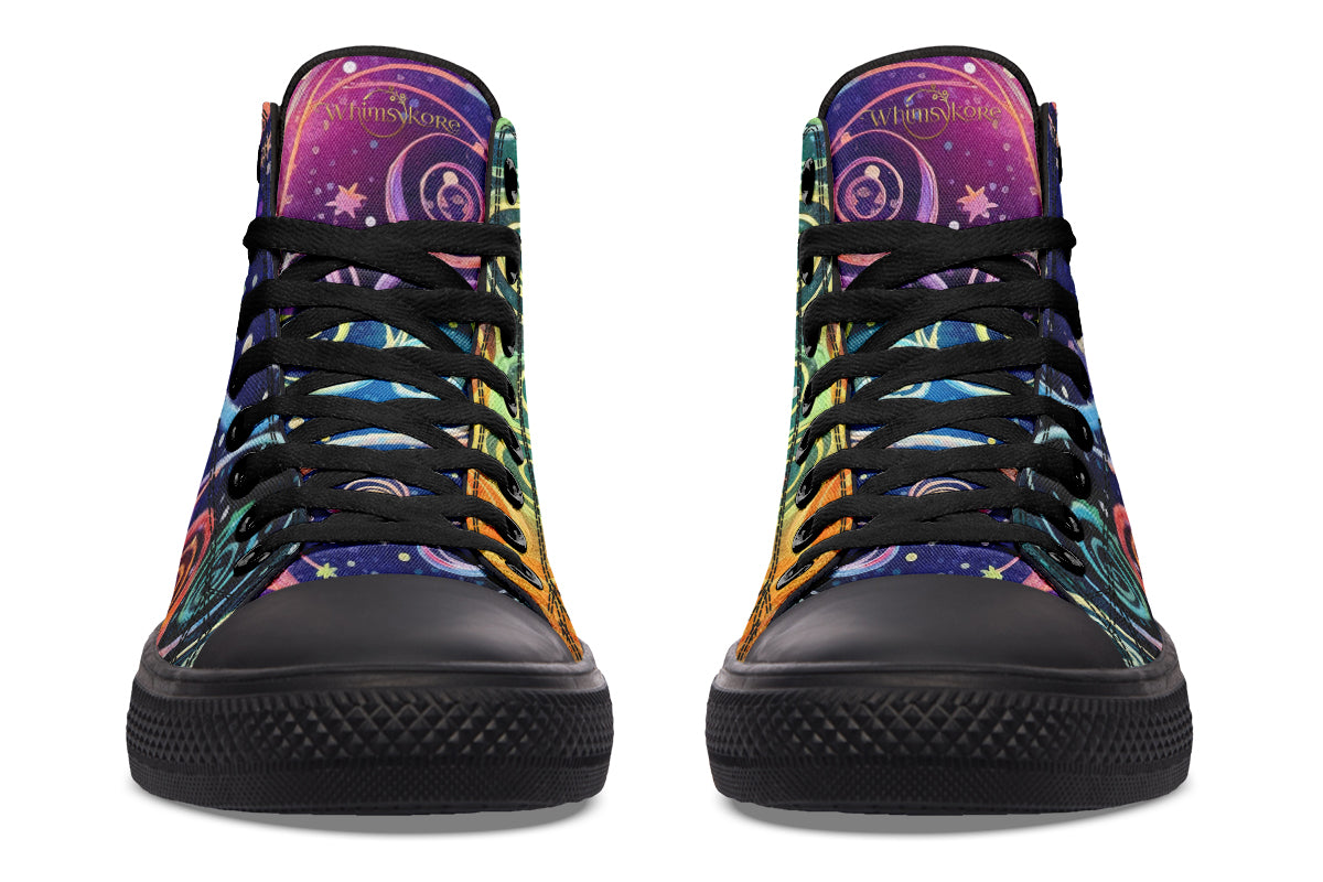 Rainbow Night High Tops