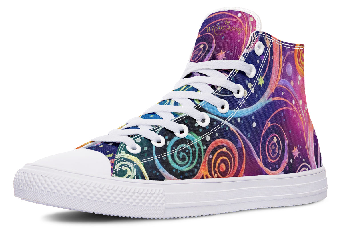 Rainbow Night High Tops