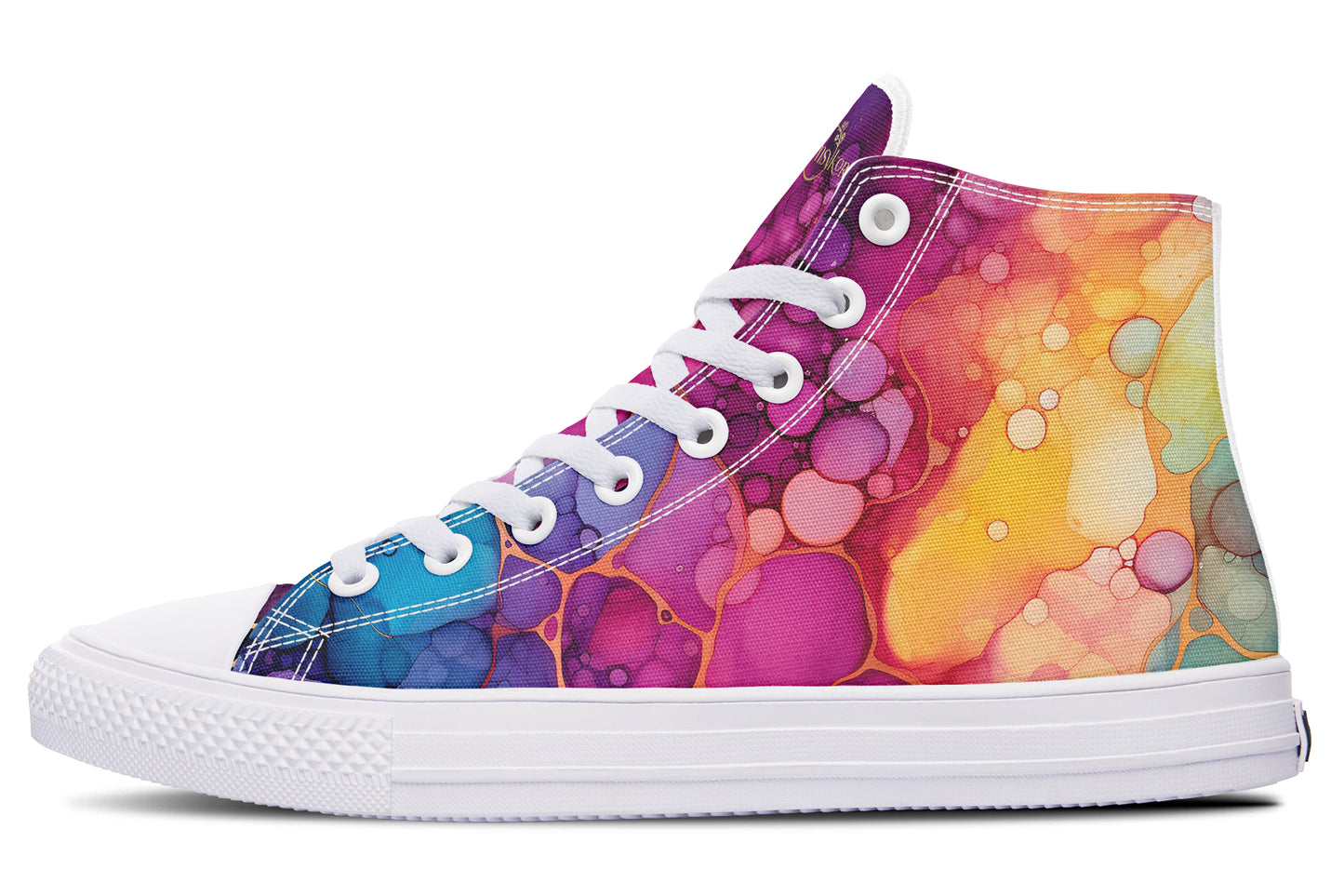 Rainbow Spill High Tops