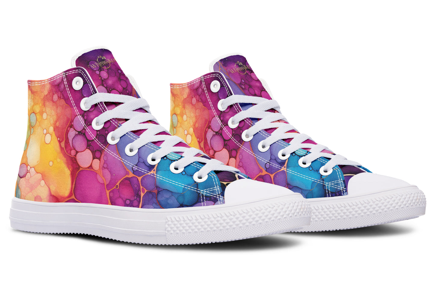 Rainbow Spill High Tops