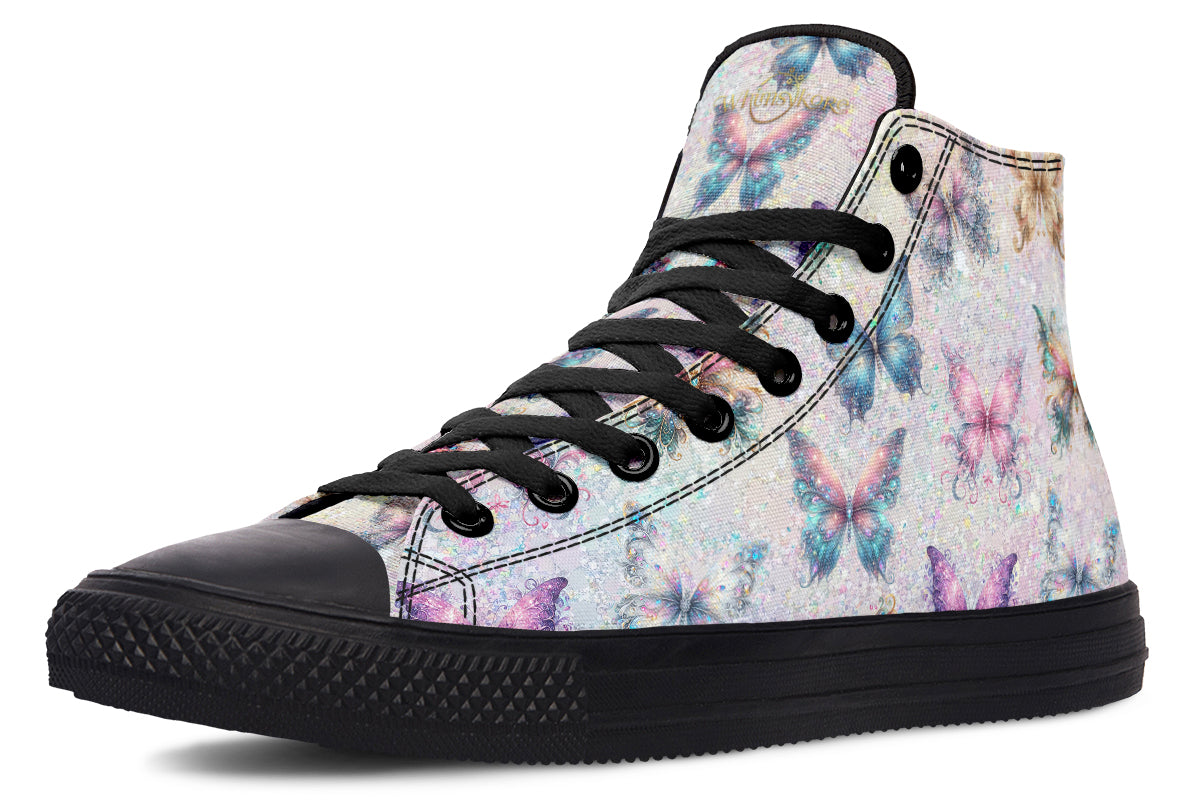 Sparkly Butterflies High Tops