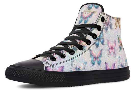 Sparkly Butterflies High Tops