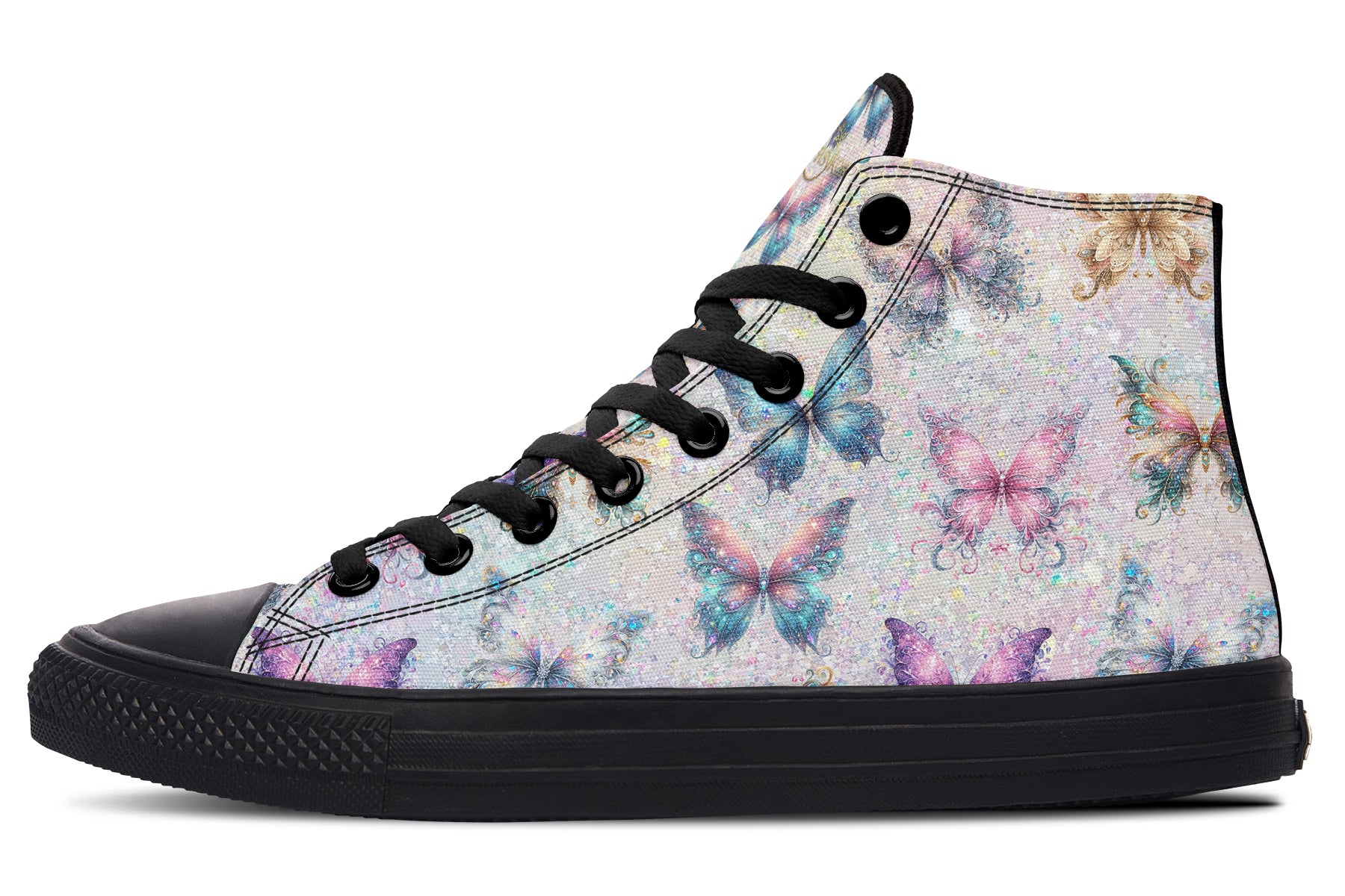 Sparkly Butterflies High Tops