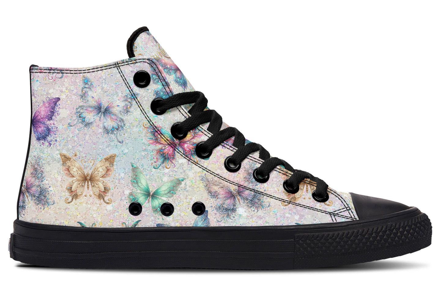 Sparkly Butterflies High Tops
