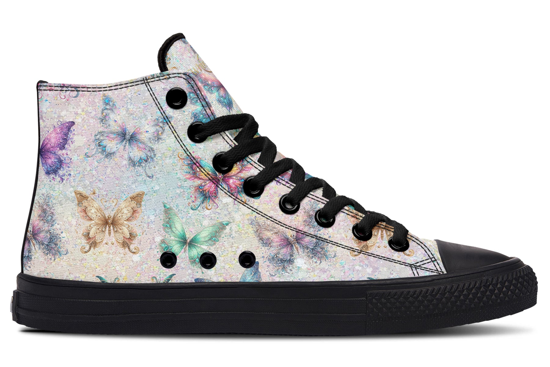 Sparkly Butterflies High Tops