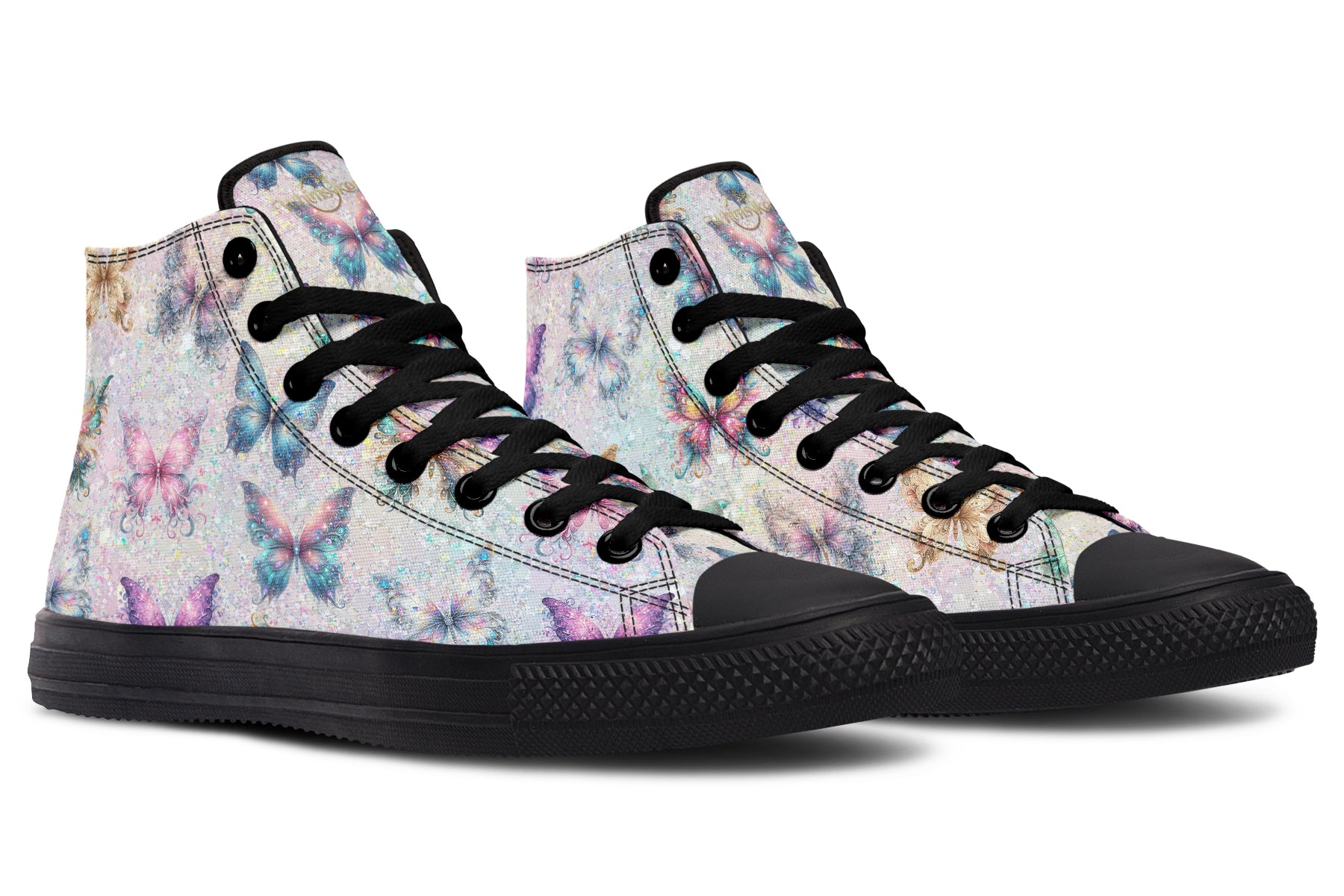 Sparkly Butterflies High Tops