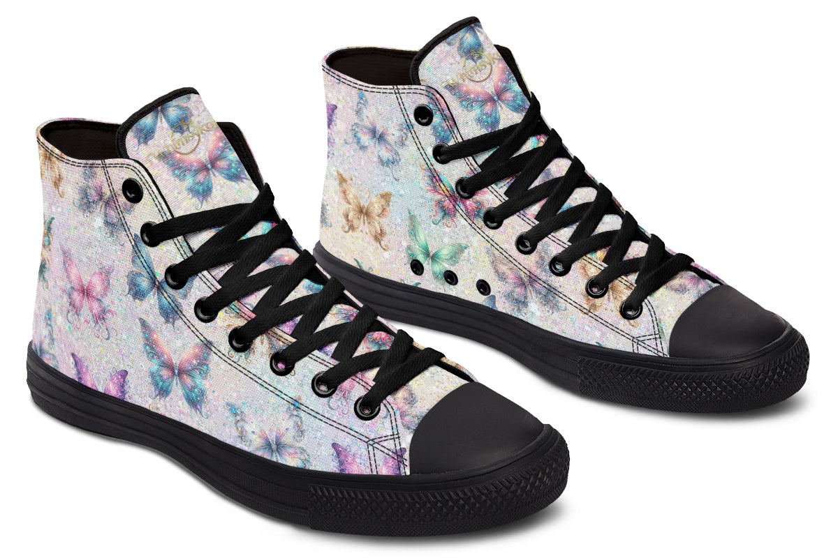Sparkly Butterflies High Tops