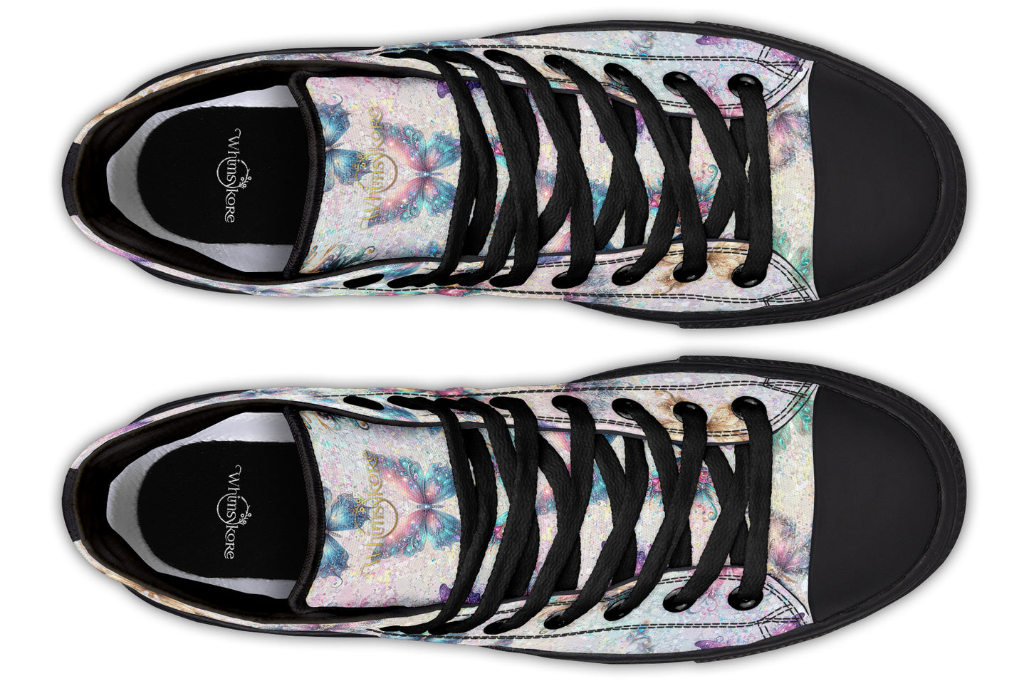 Sparkly Butterflies High Tops