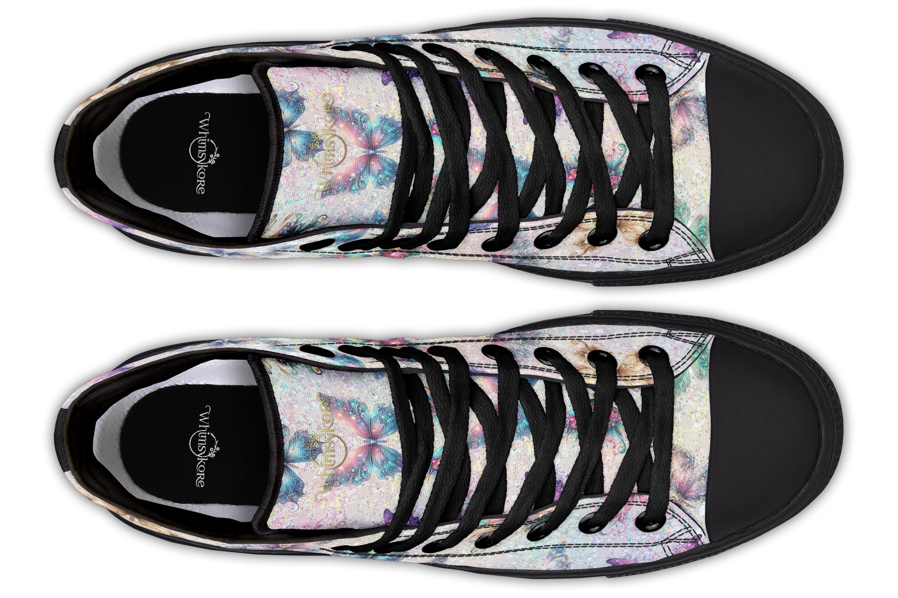 Sparkly Butterflies High Tops