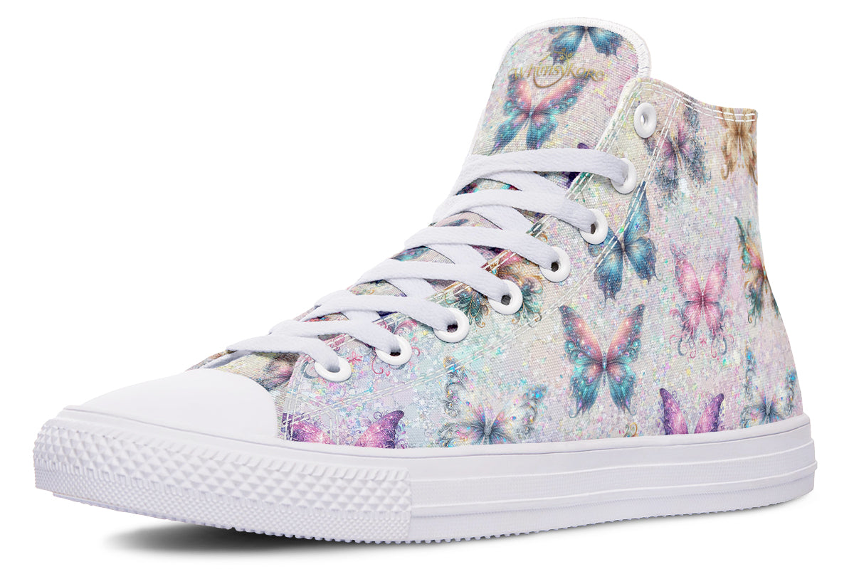 Sparkly Butterflies High Tops