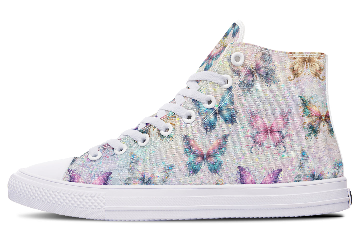 Sparkly Butterflies High Tops