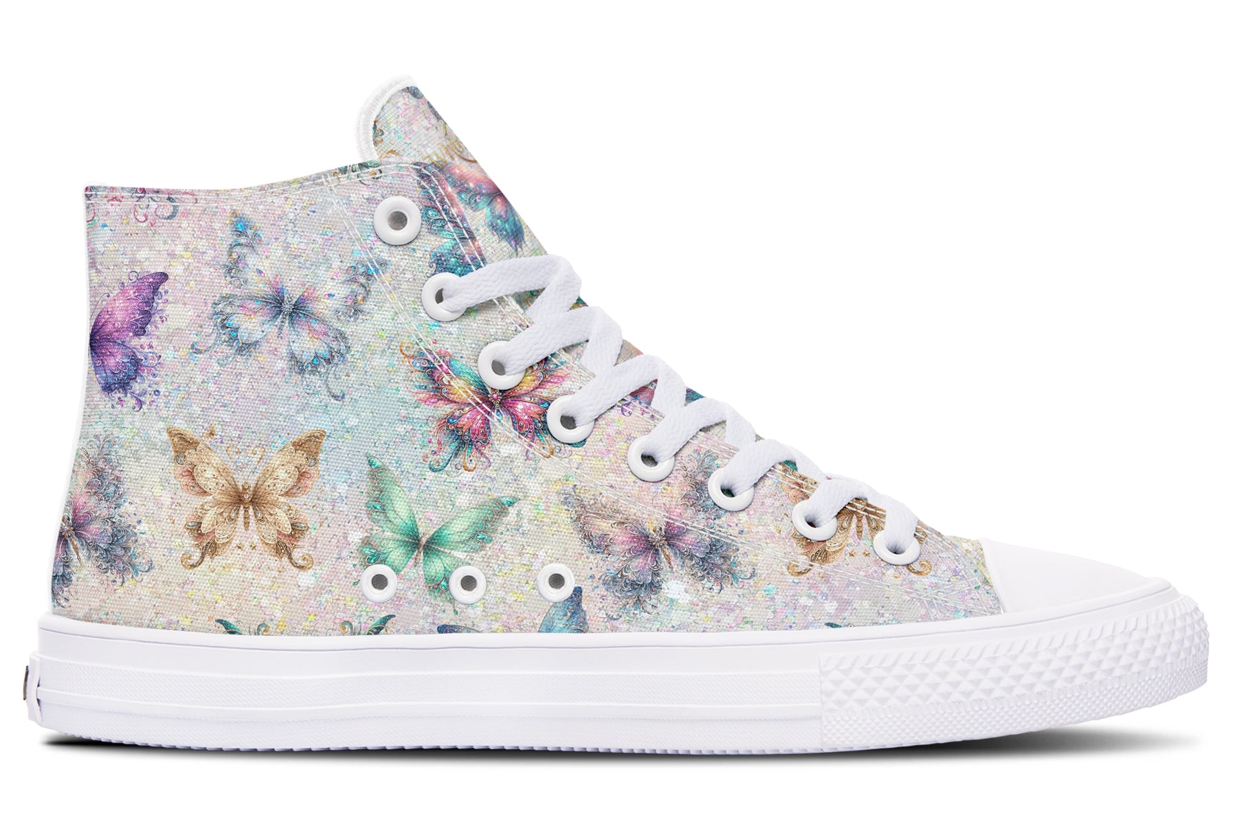 Sparkly Butterflies High Tops