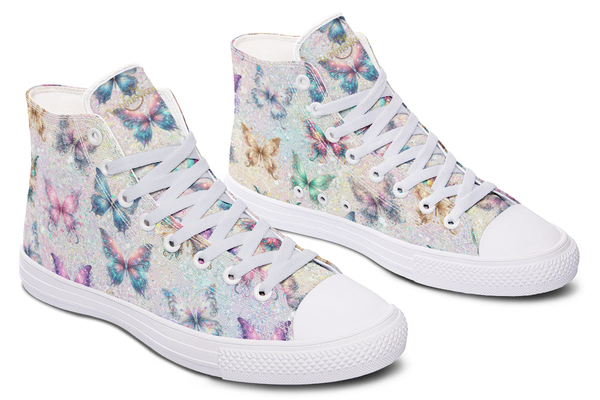 Sparkly Butterflies High Tops