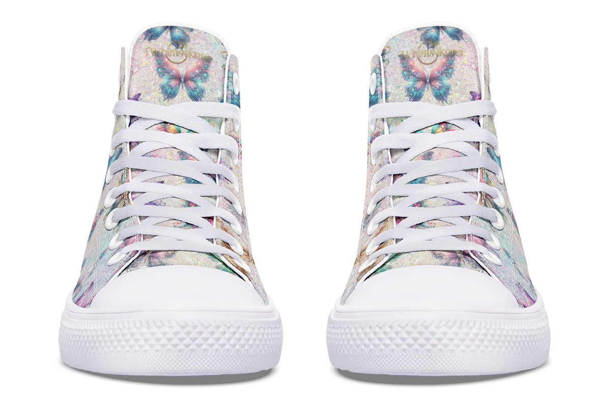 Sparkly Butterflies High Tops