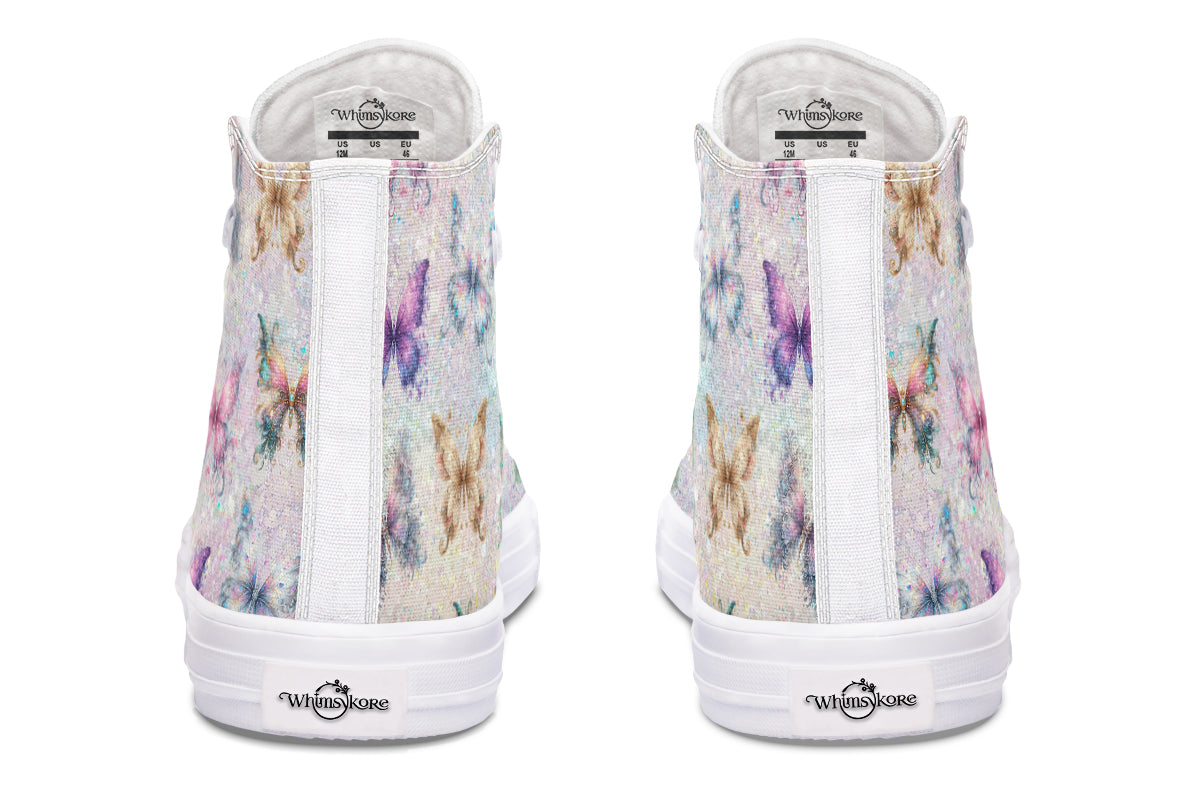 Sparkly Butterflies High Tops