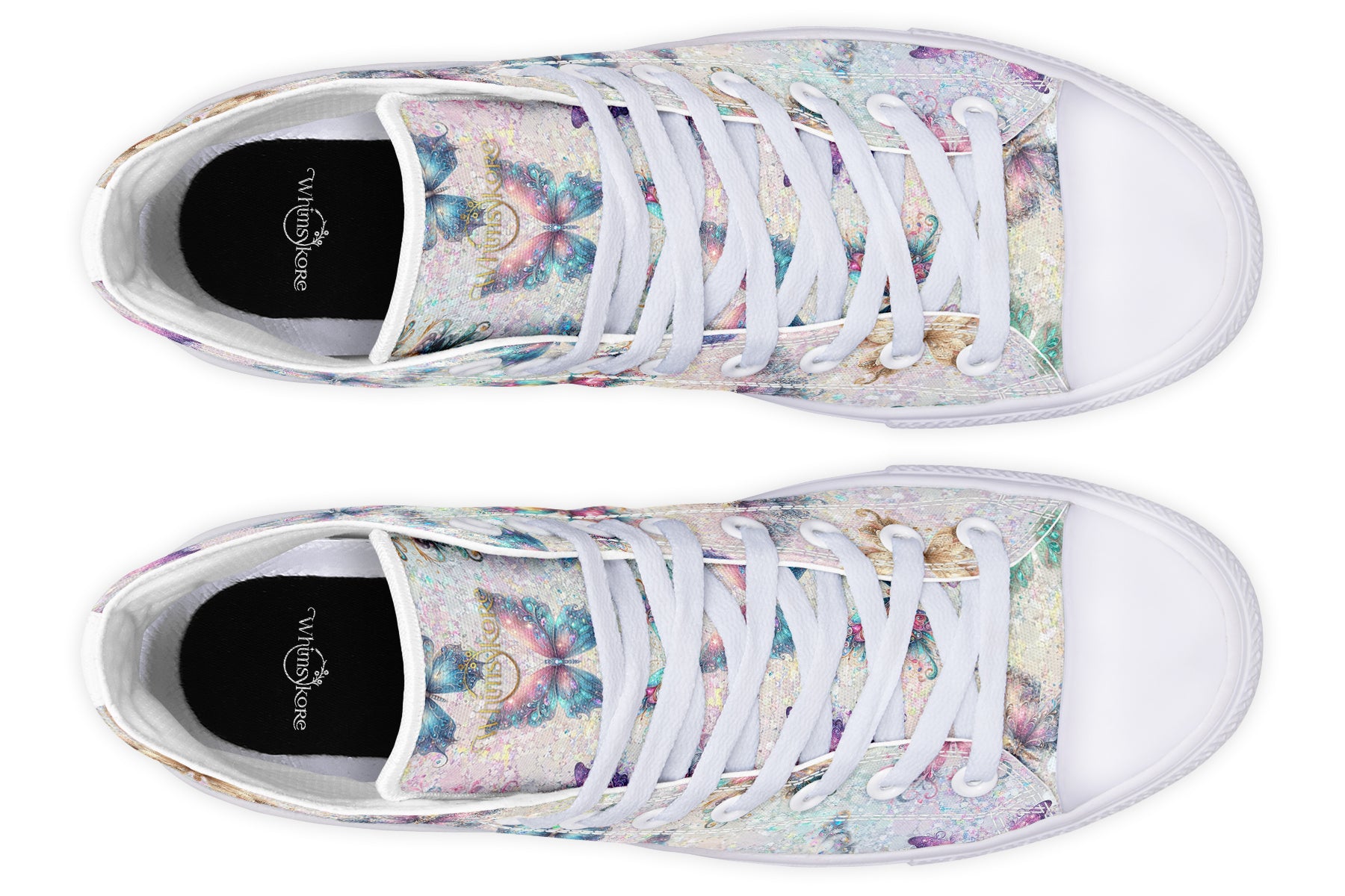 Sparkly Butterflies High Tops