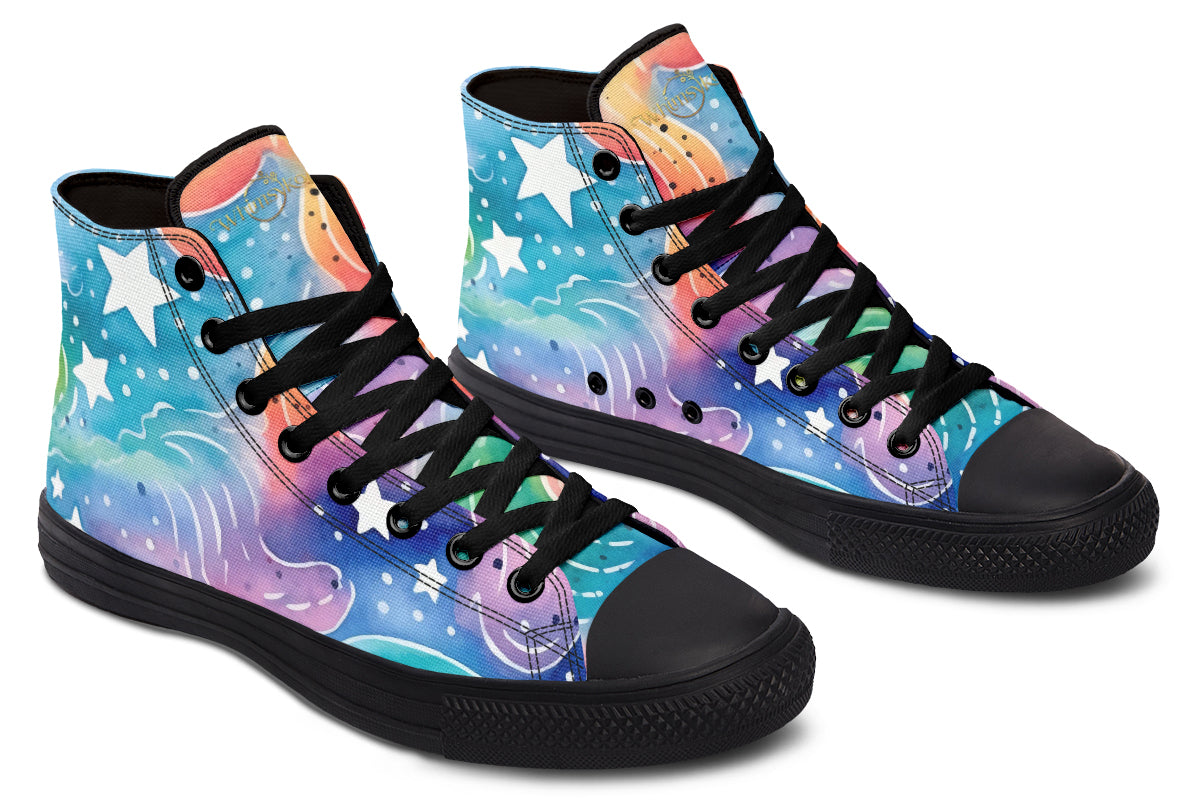 Stars And Swirls High Tops