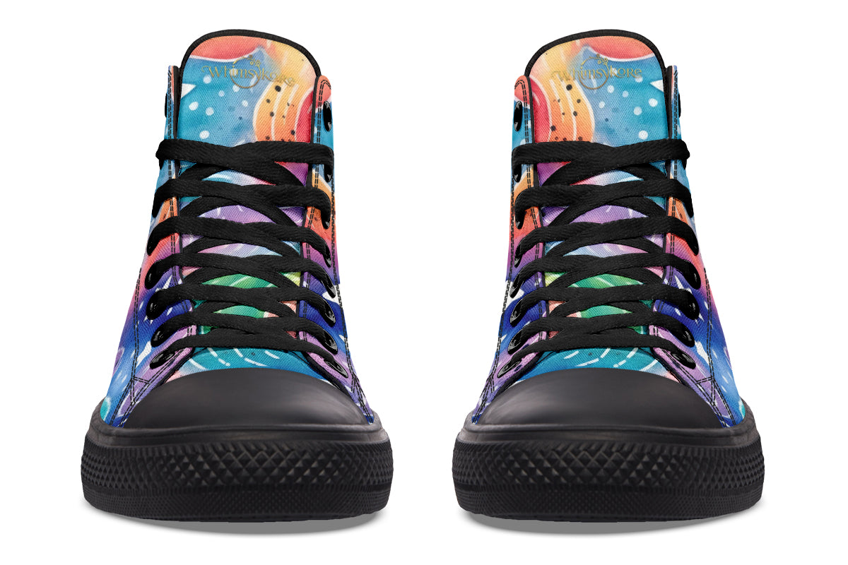 Stars And Swirls High Tops