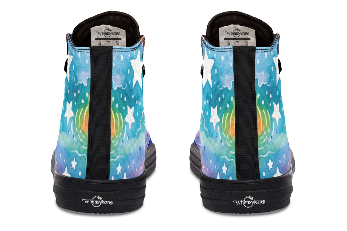 Stars And Swirls High Tops
