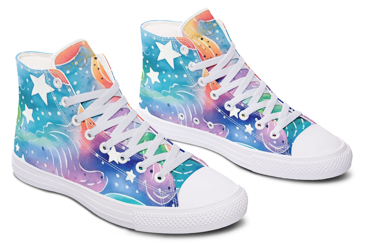 Stars And Swirls High Tops