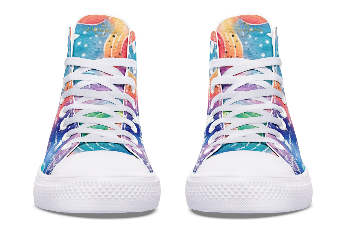 Stars And Swirls High Tops