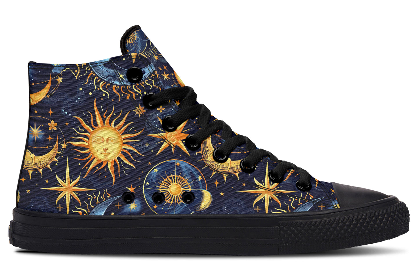 Sun Moon and Stars High Tops