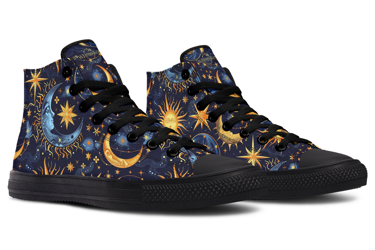 Sun Moon and Stars High Tops